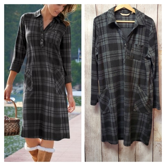 Soft Surroundings Dresses & Skirts - Soft Surroundings Paramount Plaid Dress - Size Large